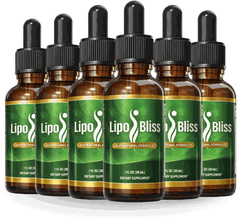 LipoBliss 6 bottles package, 6 bottles of drops